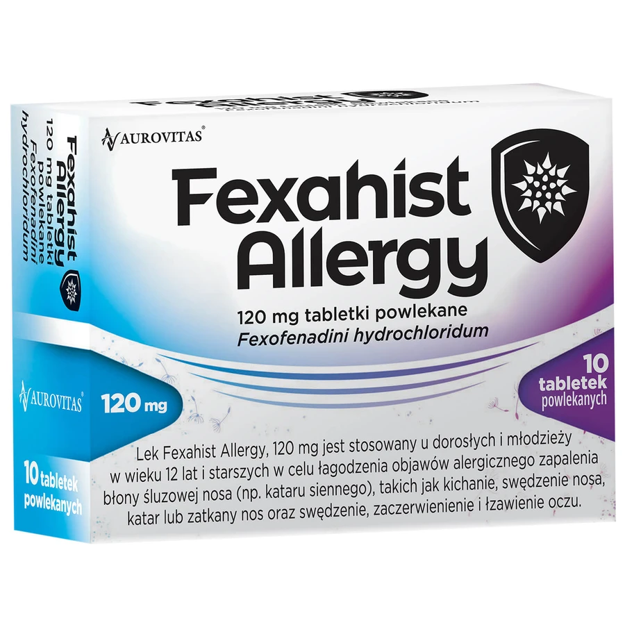 Fexahist Allergy 120 mg, 10 tabletek powlekanych: ceny i cechy