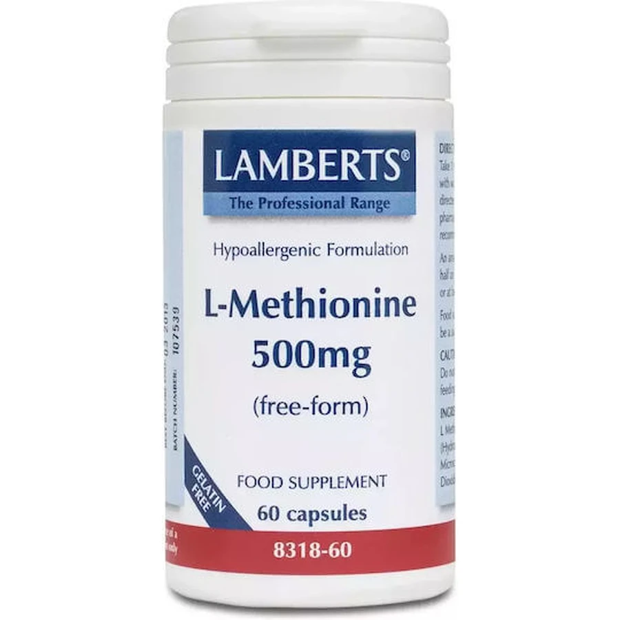 Lamberts L-methionine 500mg 60 Capsules