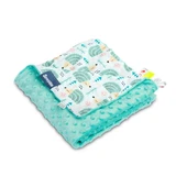 Minky-Decke - Igel Mint 75X100