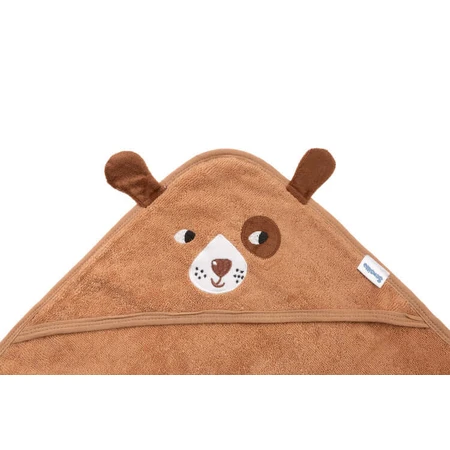 Badkamer Handdoek Hond 90X90 Bruin