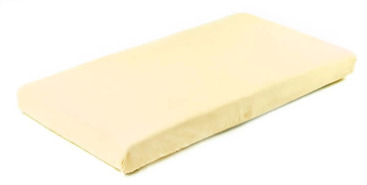 Katoenen laken met elastiek Jersey geel 120X60 Sensillo