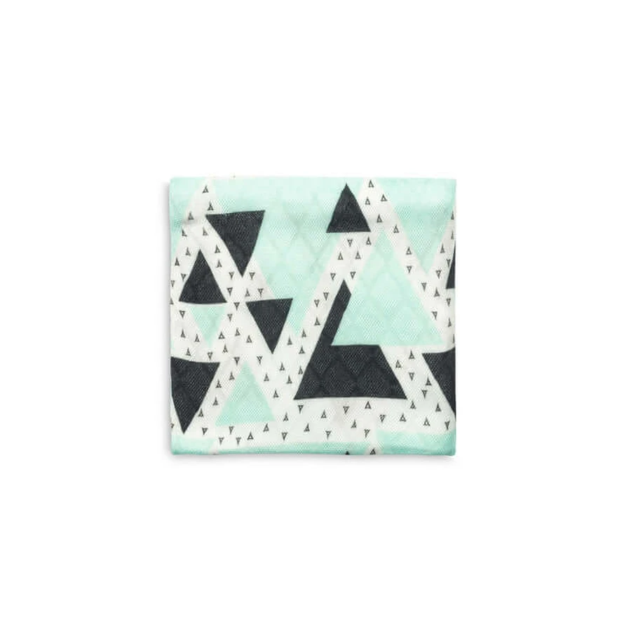 Couche en bambou Triangle vert 75X75