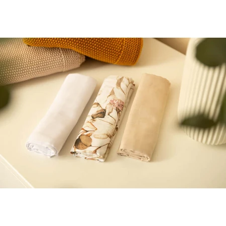 Mullwindeln 3 Stück - Beige 70X80