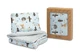 Juego de Cama de Algodón Sensillo Azul