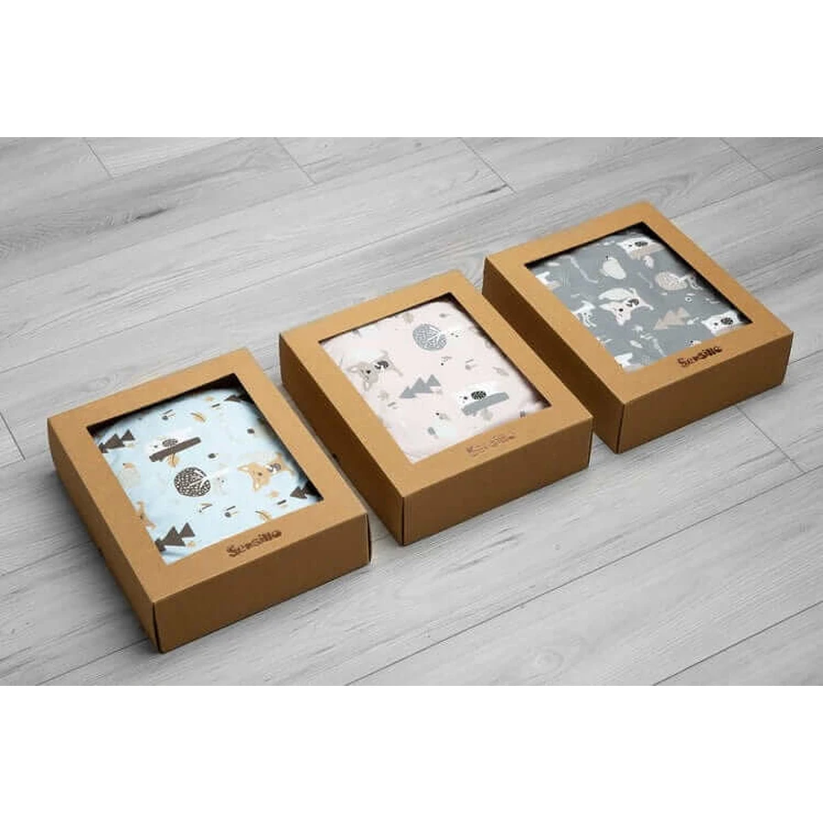 Katoenen Beddengoed Set Blauw Sensillo