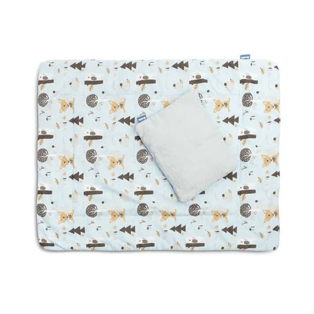 Katoenen Beddengoed Set Blauw Sensillo