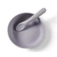 Silikon-Vakuumbecher und Löffel-Set Violet Vital Baby