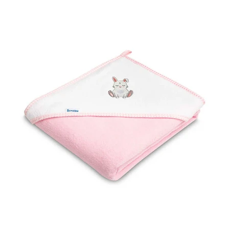 Badhanddoek 100X100 Roze Bunny