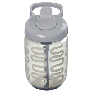 Vaso Antiderrame Con Pajita 350ml Gris Earthsmart Vital Baby