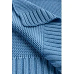 Bambus-Baumwoll-Decke blau 100X80