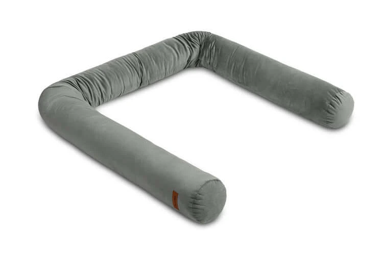 Overtrek voor kinderbed Fluweel Grijs