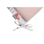 Waffle Fox Pink Cot Cover