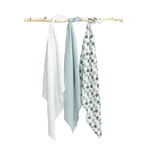 Bamboe Luiers 3 Stuks Egel Blauw 70X80 Sensillo
