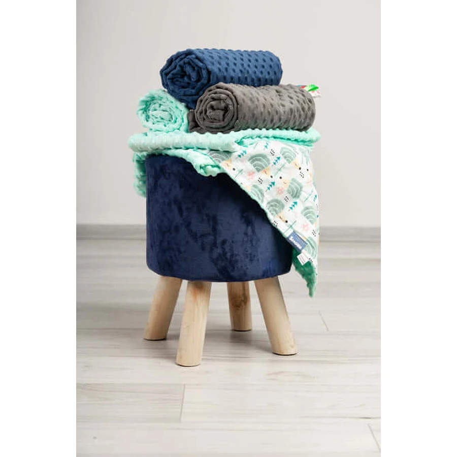 Minky-Decke Graphit