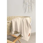 Bamboe en katoenen deken - Cappuccino 80X100