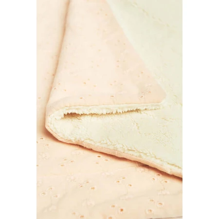 Geborduurde deken 80X100 frosting pluche