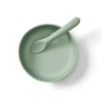 Mint Vital Baby Silikon-Vakuumbecher und Löffel-Set