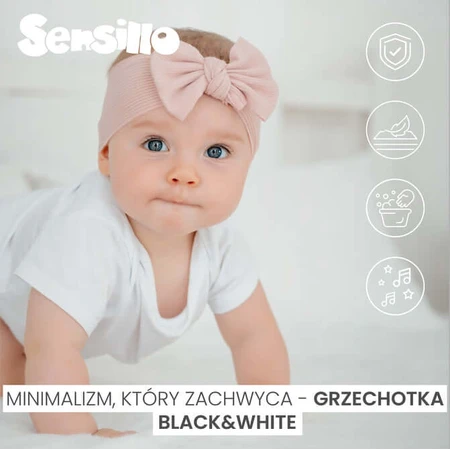 Sonaglio Mucca Sensillo bianco e nero