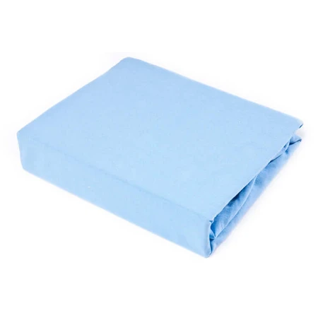 Baumwolllaken mit Gummizug Jersey Blau 120X60 Sensillo
