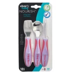 Kids Metal Utensils 12M+ Purple Vital Baby