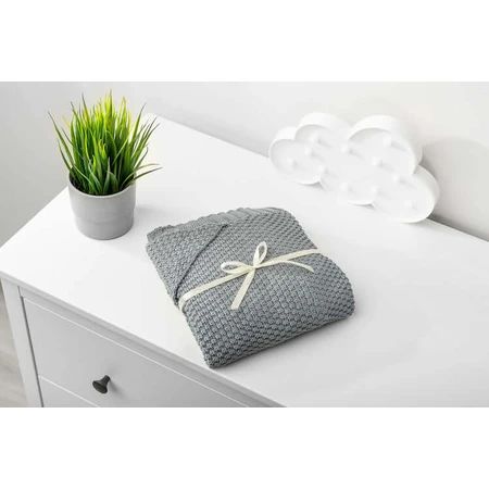 Blanket With Hood Graphite 90X85