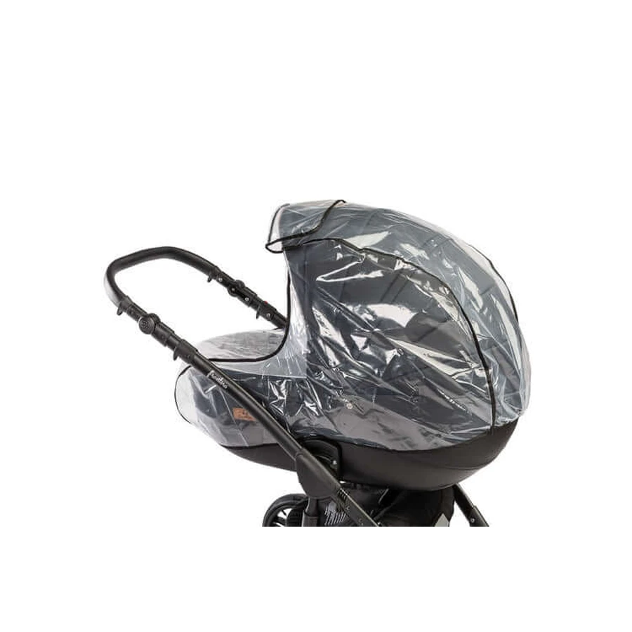 Regenhoes voor newborn mandje met venster Caretero