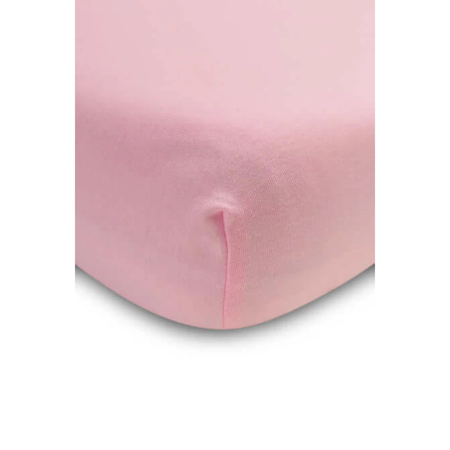 Katoenen laken met gum Jersey Deluxe Roze 60X120 Sensillo