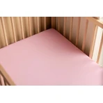 Katoenen laken met gum Jersey Deluxe Roze 60X120 Sensillo