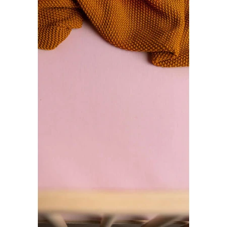 Katoenen laken met gum Jersey Deluxe Roze 60X120 Sensillo