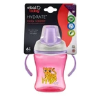 Gemakkelijke drinkbeker met afneembare handgrepen 260 ml. Paars Vitaal Baby