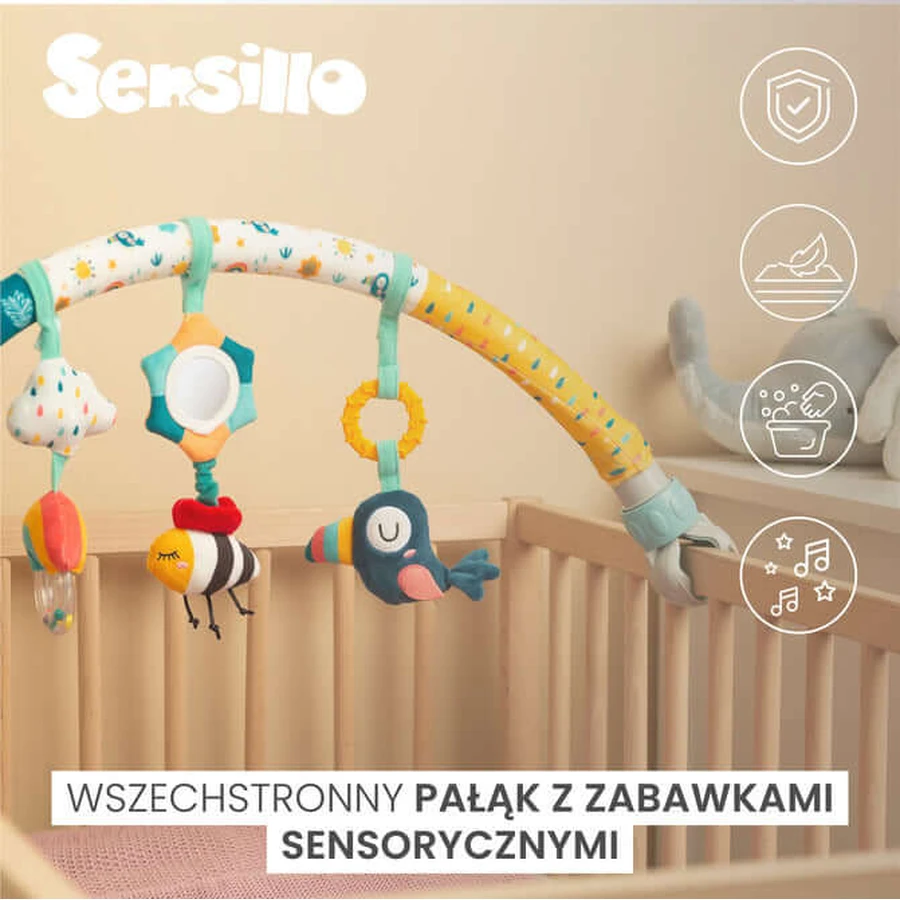 Speelgoedboog voor kinderwagen of bed Jungle Sensillo