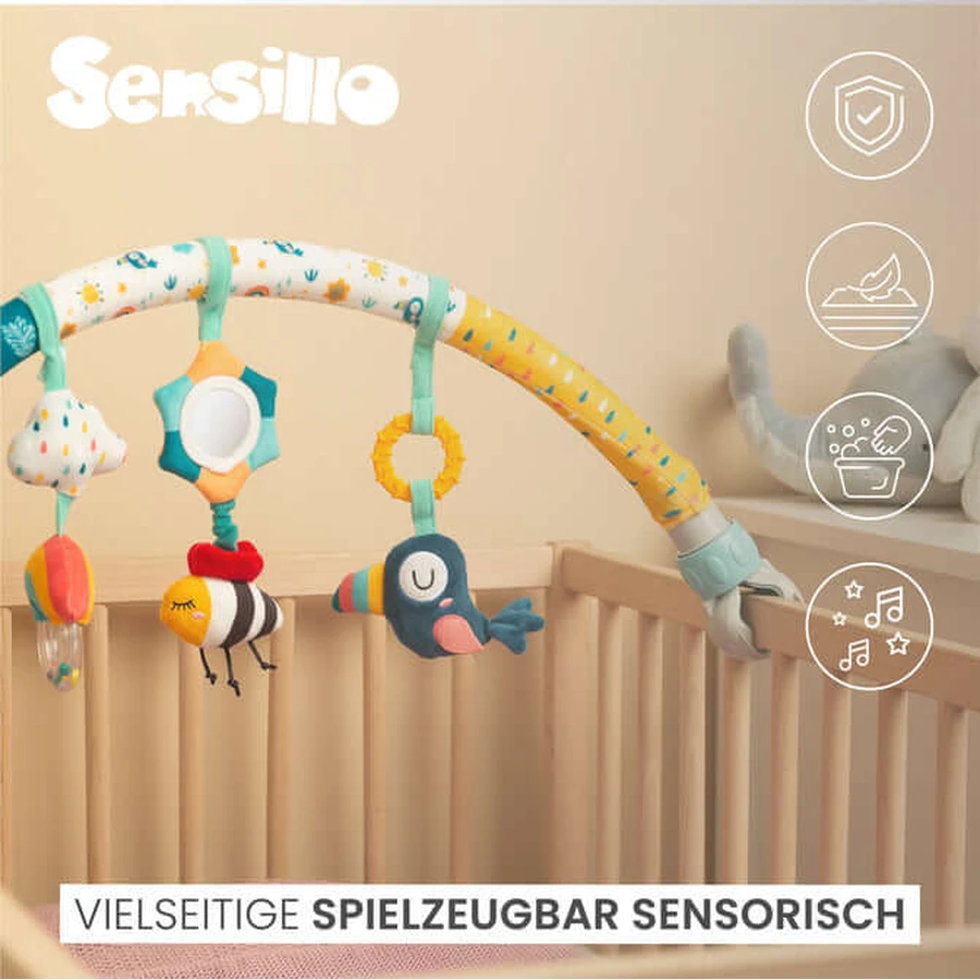 Speelgoedboog voor kinderwagen of bed Jungle Sensillo