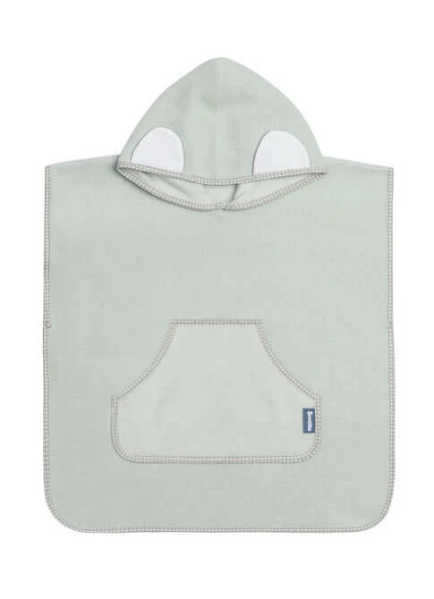 Poncho voor badkamer grijs