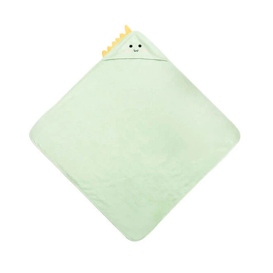 Baby handdoek met kap 100X100 Sm Dinosaurus Mint Sensillo