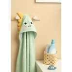 Baby handdoek met kap 100X100 Sm Dinosaurus Mint Sensillo