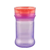 Auslaufsicherer Becher mit weichem Silikon Trinklernbecher 360° Lila Vital Baby