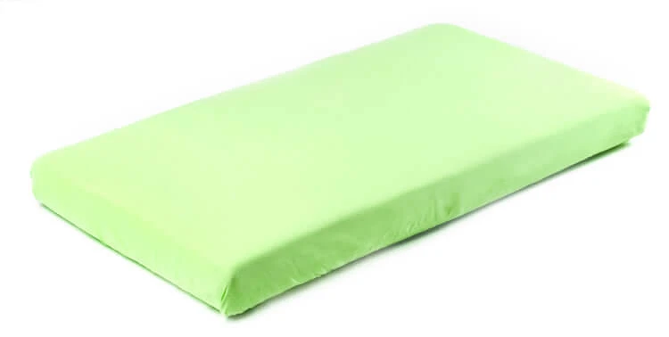 Katoenen laken met gum Jersey groen 120X60 Sensillo