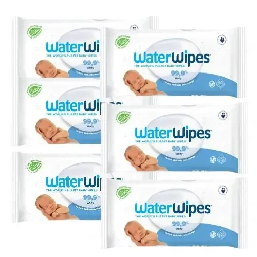 Zestaw 6x WaterWipes chusteczki nawilżane, 60 szt