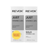 Pack Serum Antioxidante con 20% Vitamina C Just, 30 + 30 ml, Revox