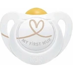 Nuk Star Orthodontic Rubber Hearts Bra - White for 0-6 months
