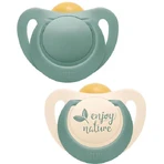 Nuk 10737879 Orthodontische Fopspenen Rubber Enjoy Nature - Groen voor 18-36 maanden 2st