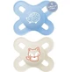 Mam Silicone orthodontic pacifiers Hed hedgehog - Fox - Blue-Beech for 0-2 months 2pcs