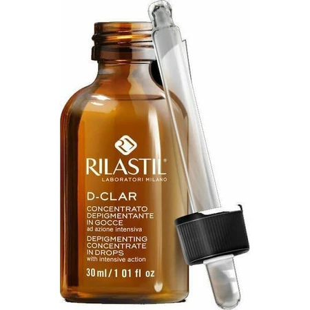 Rilastil D-Clar Depigmenting Depigmenting Face Serum Drops with Vitamin C and Niacinamide for Brightening and Spot Pigmentation 30ml