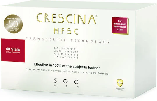 Labo Crescina Transdermic HFSC 500 Haarampul tegen haaruitval voor mannen 40x3,5ml