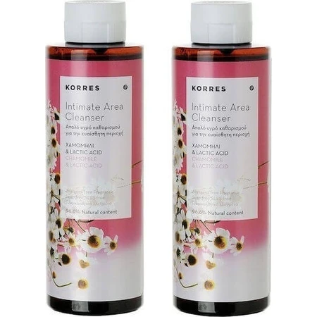 Korres Camomilla e Acido Lattico Detergente Intimo Liquido 500ml 2 pezzi