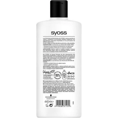 Syoss Moisture Kaede Tree Water Moisturizing Conditioner for Dry Hair 440ml