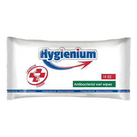 Servetele umede antibacteriene, 15 bucati, Hygienium