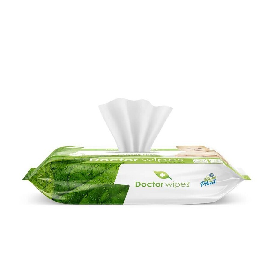 Biodegradable wet wipes, 72 pieces, Doctor Wipe's