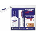 Hansaplast Wundpflege-Set Wundspray 100ml, wasserdichte elastische Pads 20pcs und Heilungscreme 50gr für die Heilung