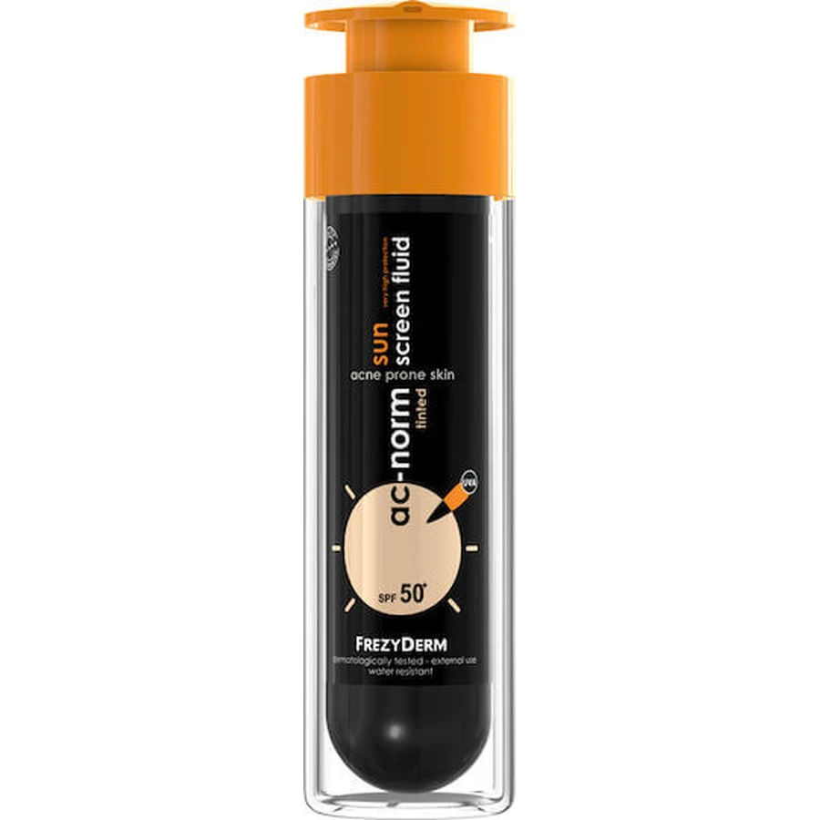 Frezyderm Ac-Norm Ac-Norm Sun Screen Tinted Waterproof Sun Protection Face Cream SPF50 with Pigment 50ml